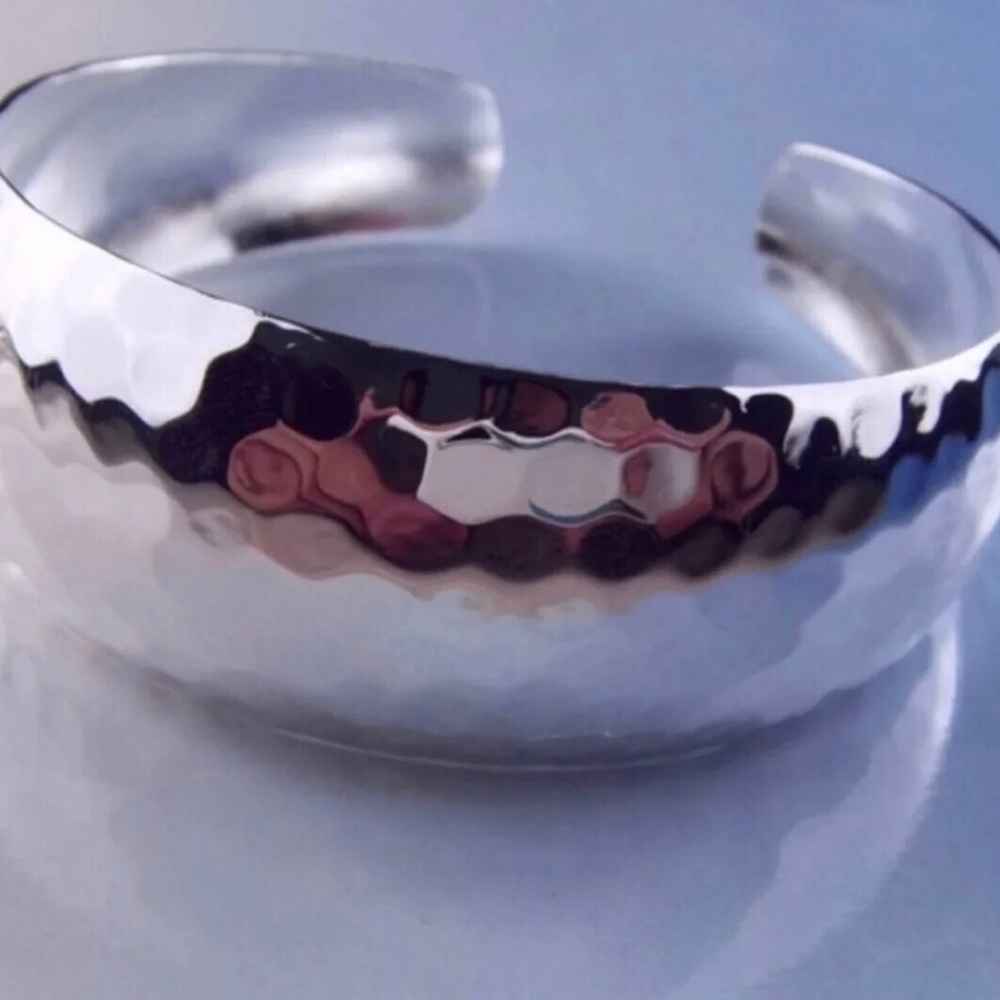 925 Stamped SS Adjustable Cuff Bracelet NWT!